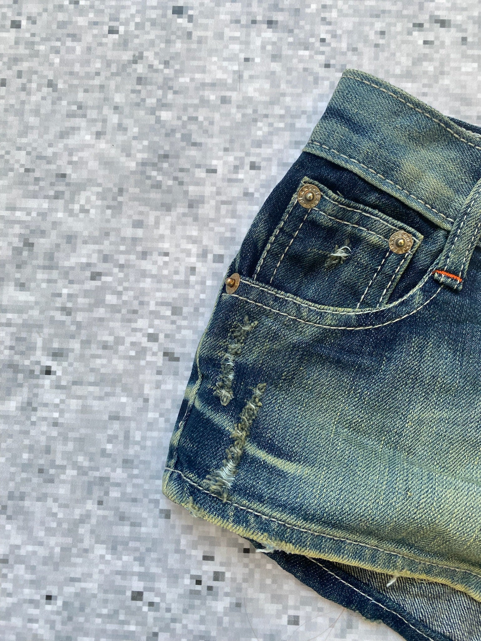 2000s Embroidered Pocket Detail lowrise Microshorts