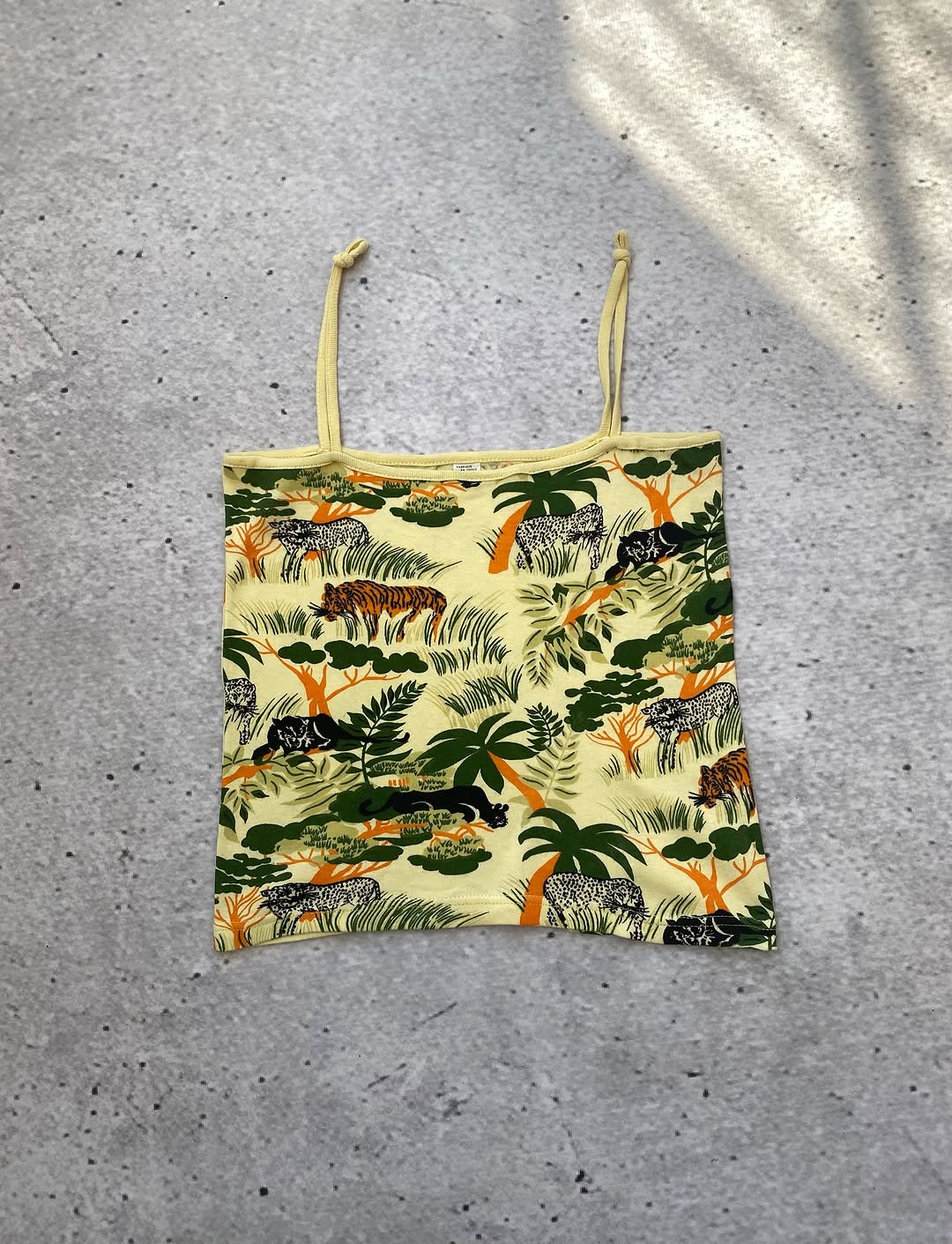 Butter Yellow Animal Y2k Top for 18$