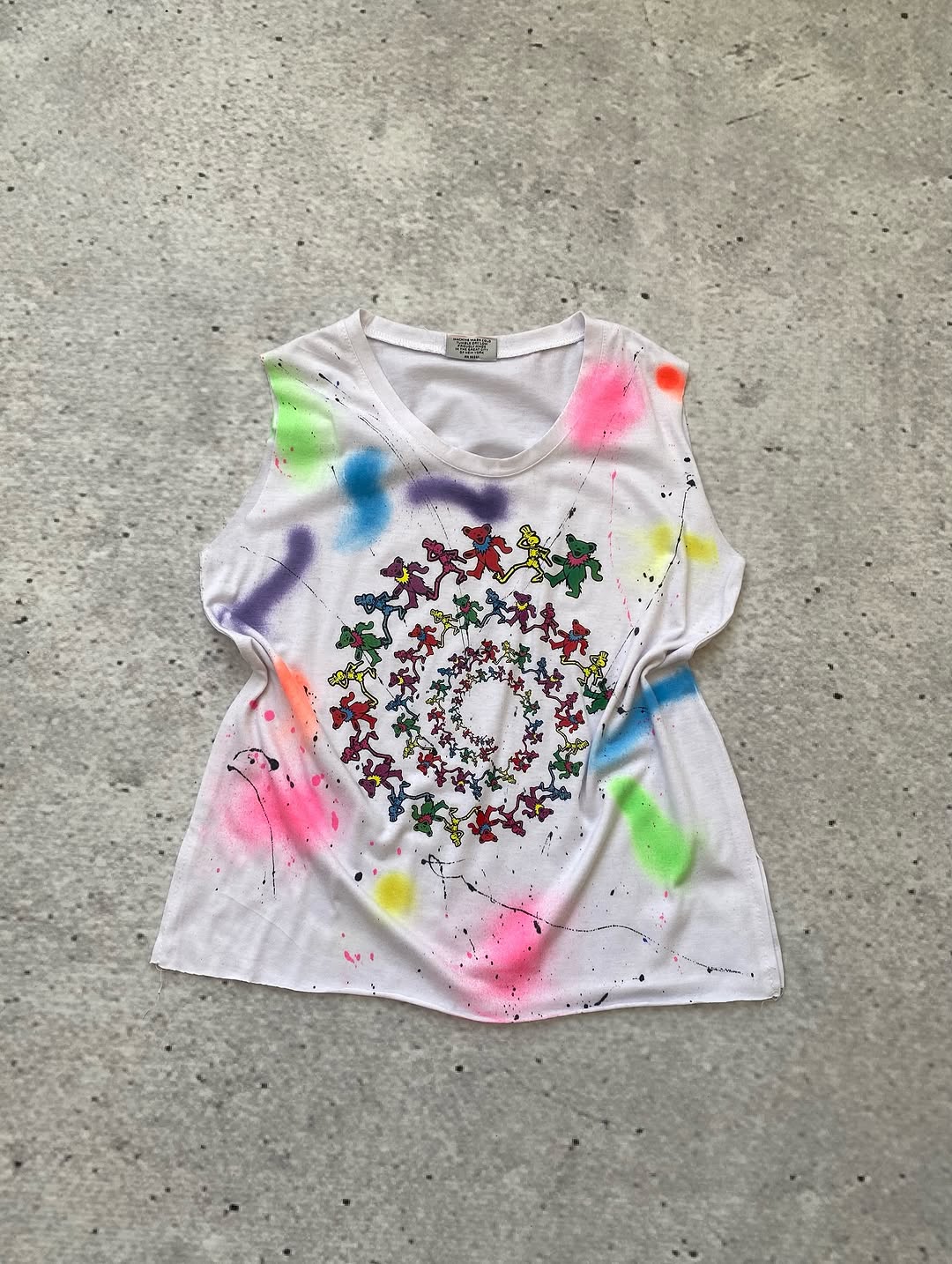 Diesel Y2k Tie-Dye The Grateful Dead Colorful Tank Top For 1
