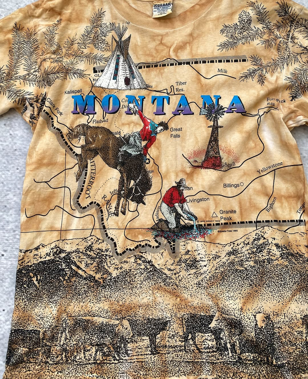 All-Over Print Vintage Gildan Montana Tee  ⚡️ — image 2