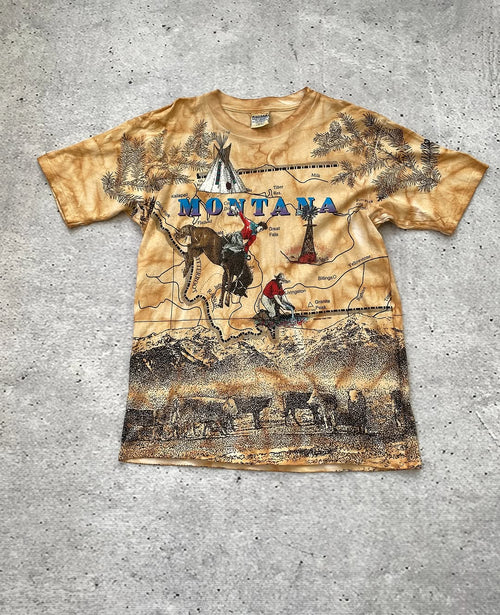All-Over Print Vintage Gildan Montana Tee for 30$ ⚡️