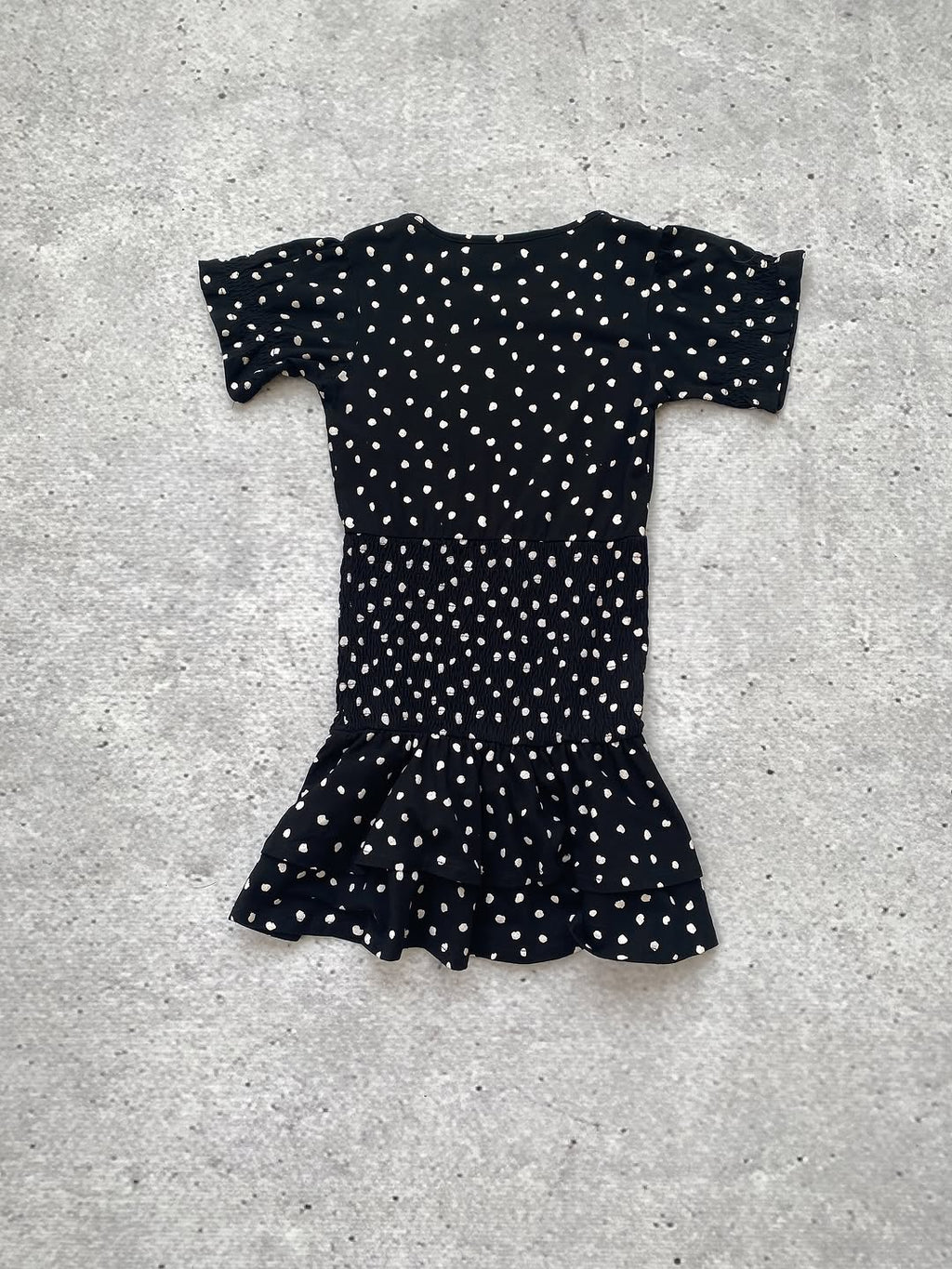 Ruched and Ruffled Polka Dot Cotton Long Top  ⚡️ — image 5