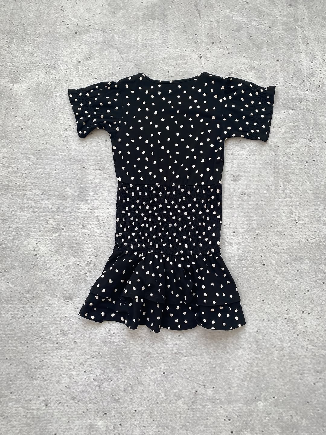 Ruched and Ruffled Polka Dot Cotton Long Top  ⚡️ — image 5