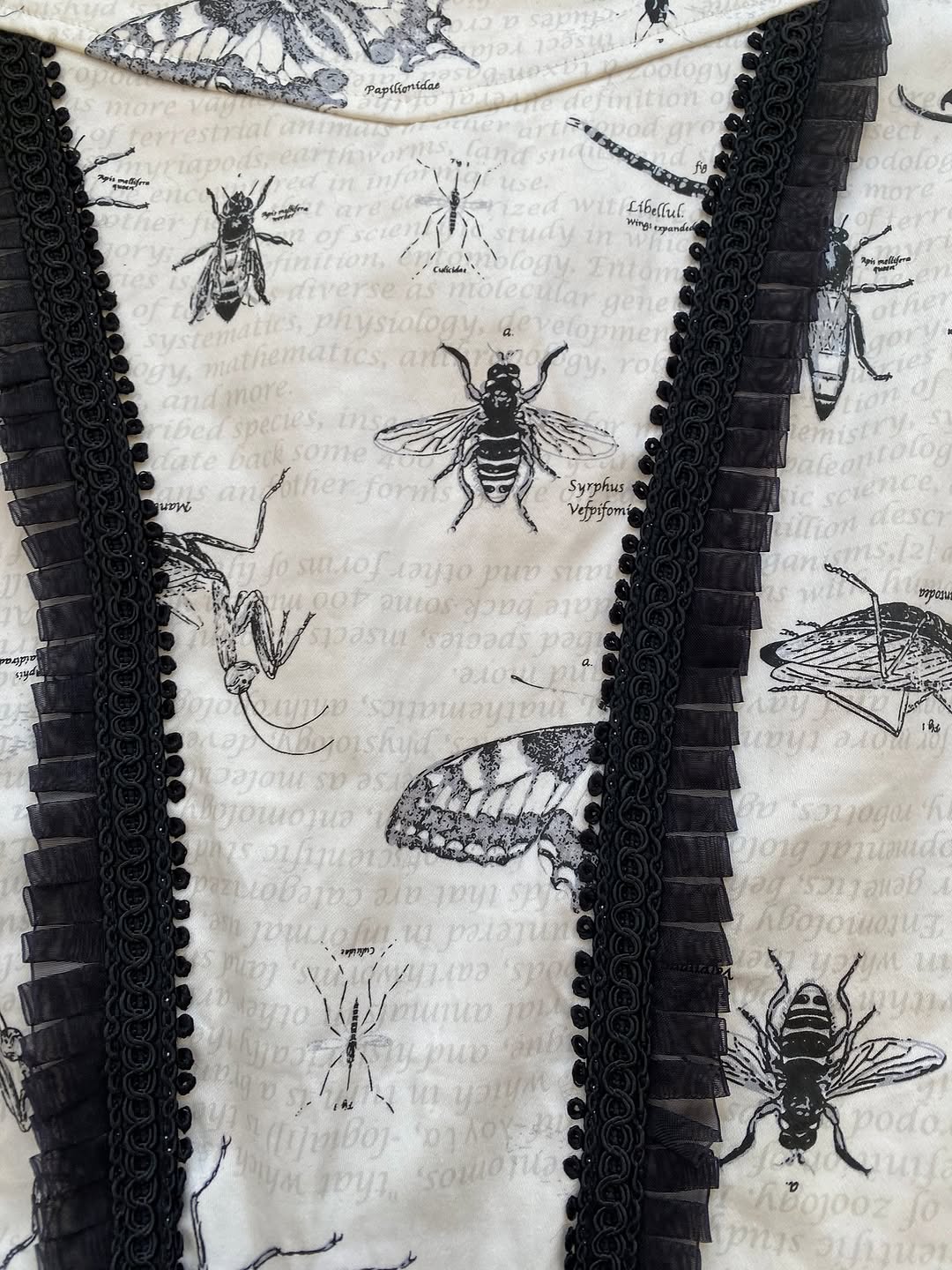 Trendy Bug Print Skirt With Ruffled Lace Details for — image 6