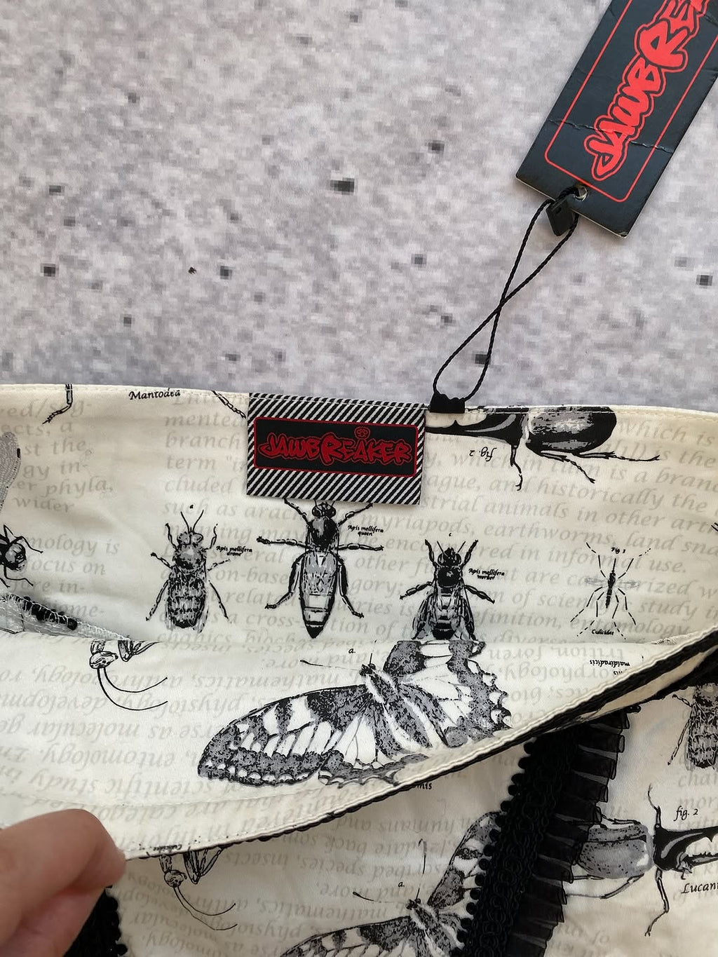 Trendy Bug Print Skirt With Ruffled Lace Details for — image 5