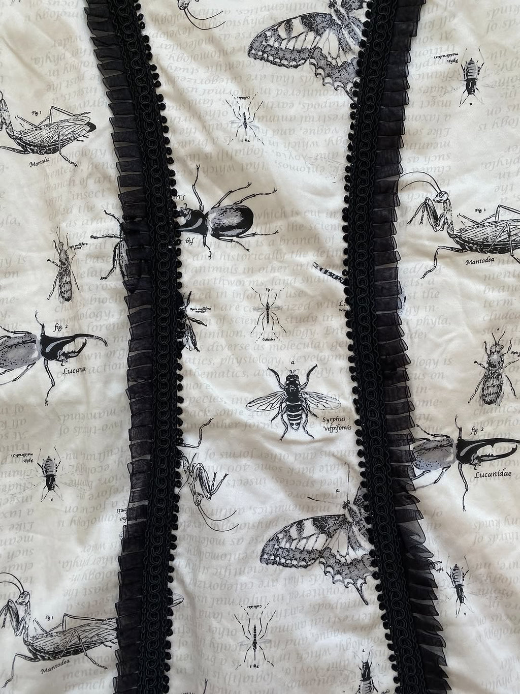 Trendy Bug Print Skirt With Ruffled Lace Details for — image 2
