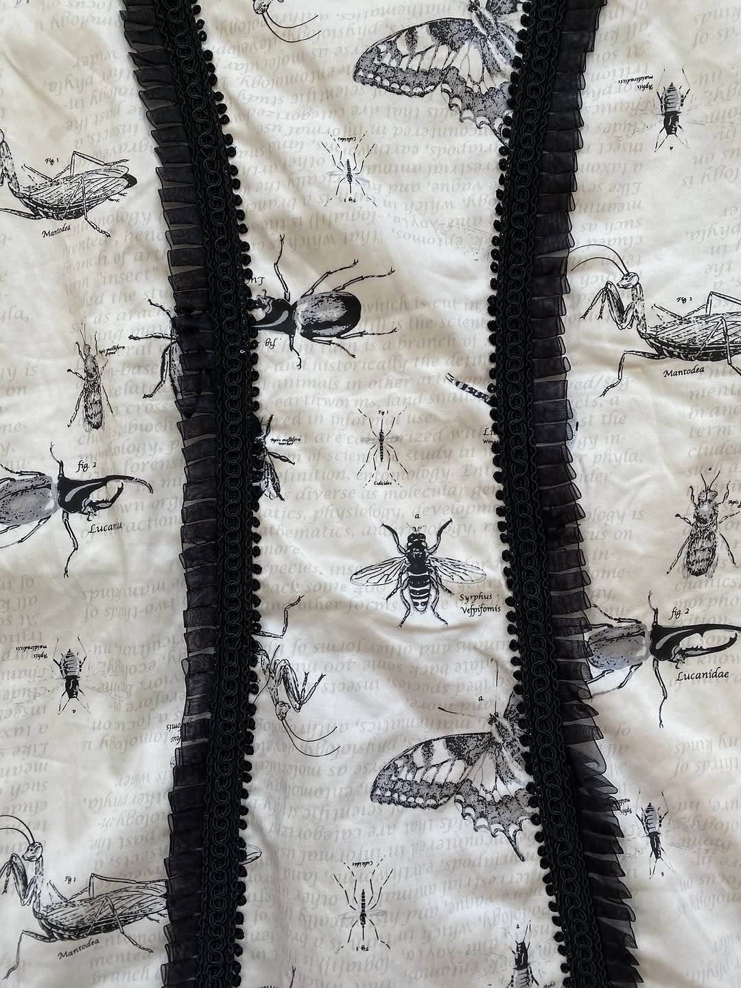Trendy Bug Print Skirt With Ruffled Lace Details for — image 2
