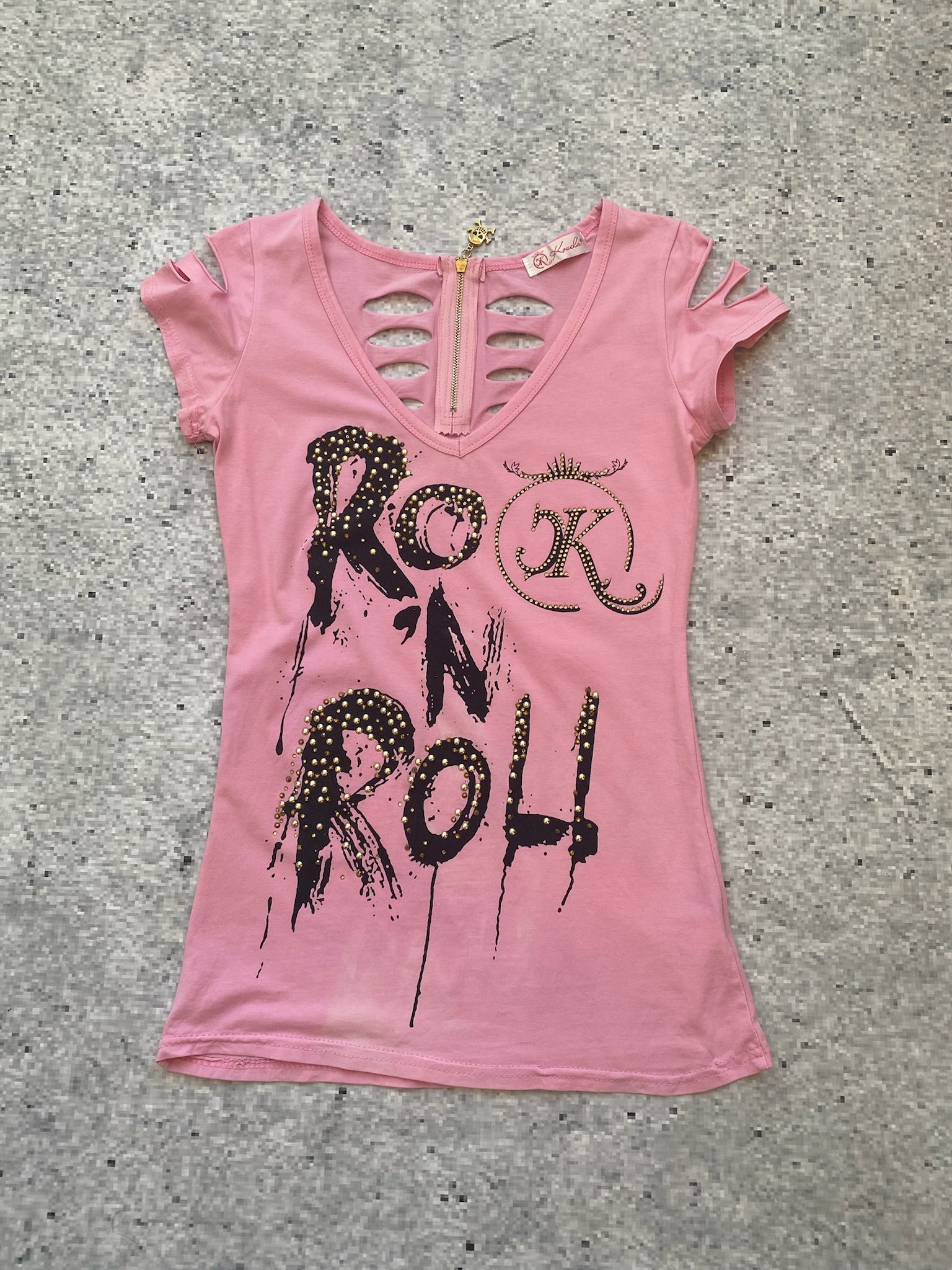 McBling 2000s Rock N Roll Top
