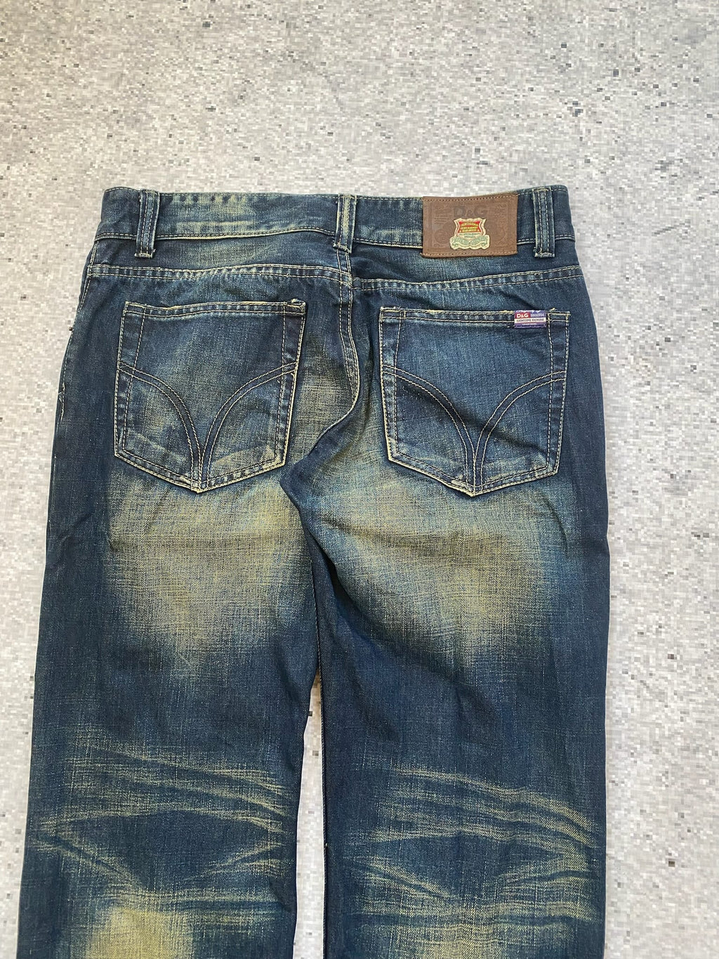 2000s D&G Power Straight Leg Low Waist Jeans