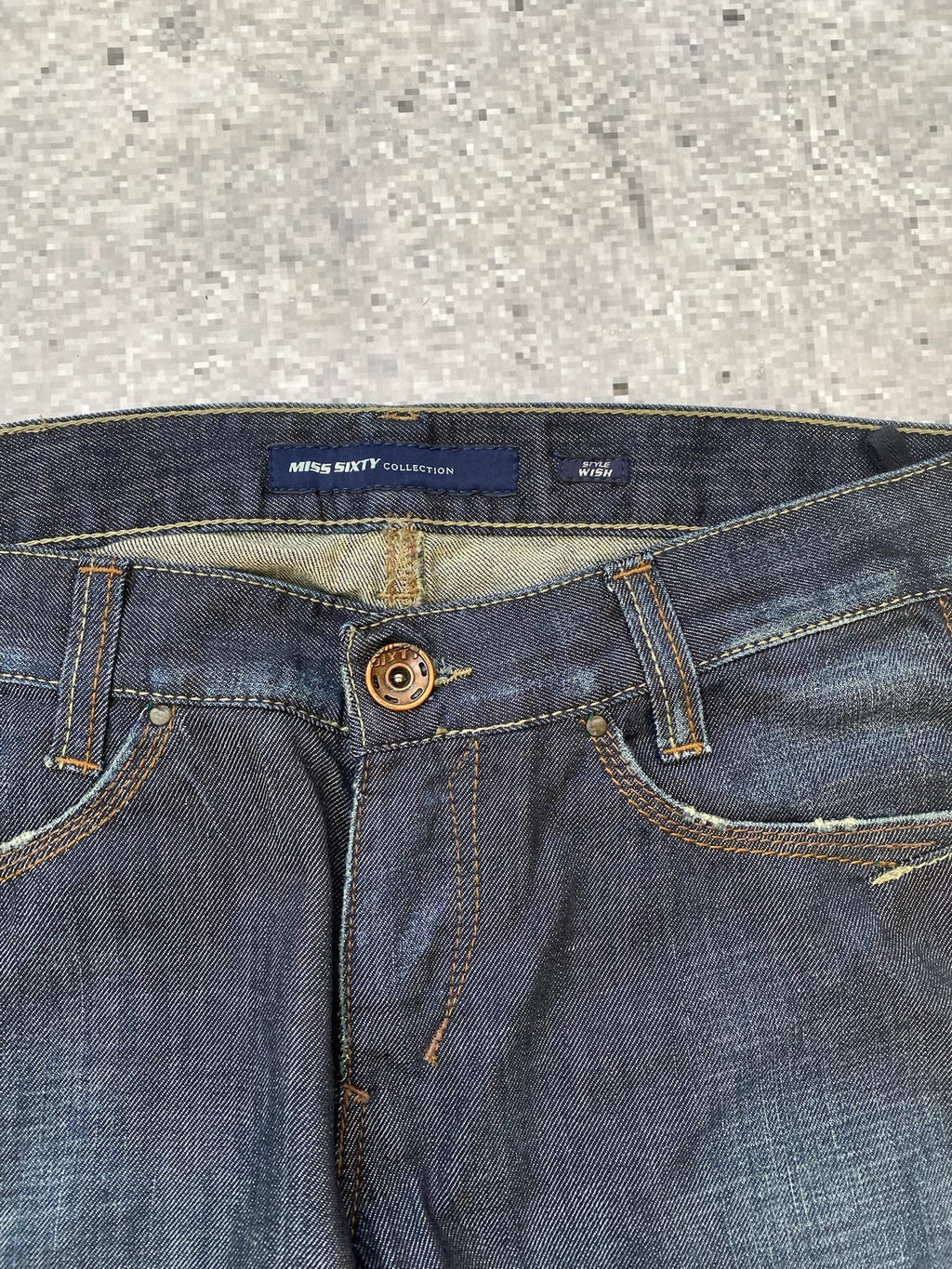 Miss Sixty Low Rise Loose Fit Straight "Wish" Jeans
