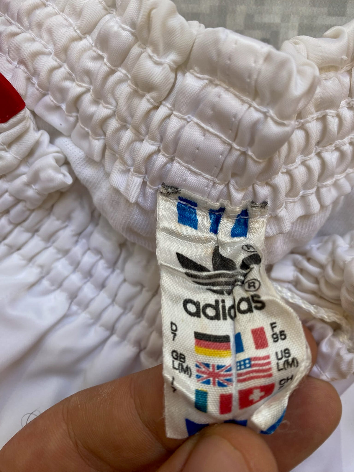1980s 1990s "Made in West Germany" Adidas Vintage Striped Soccer Shorts