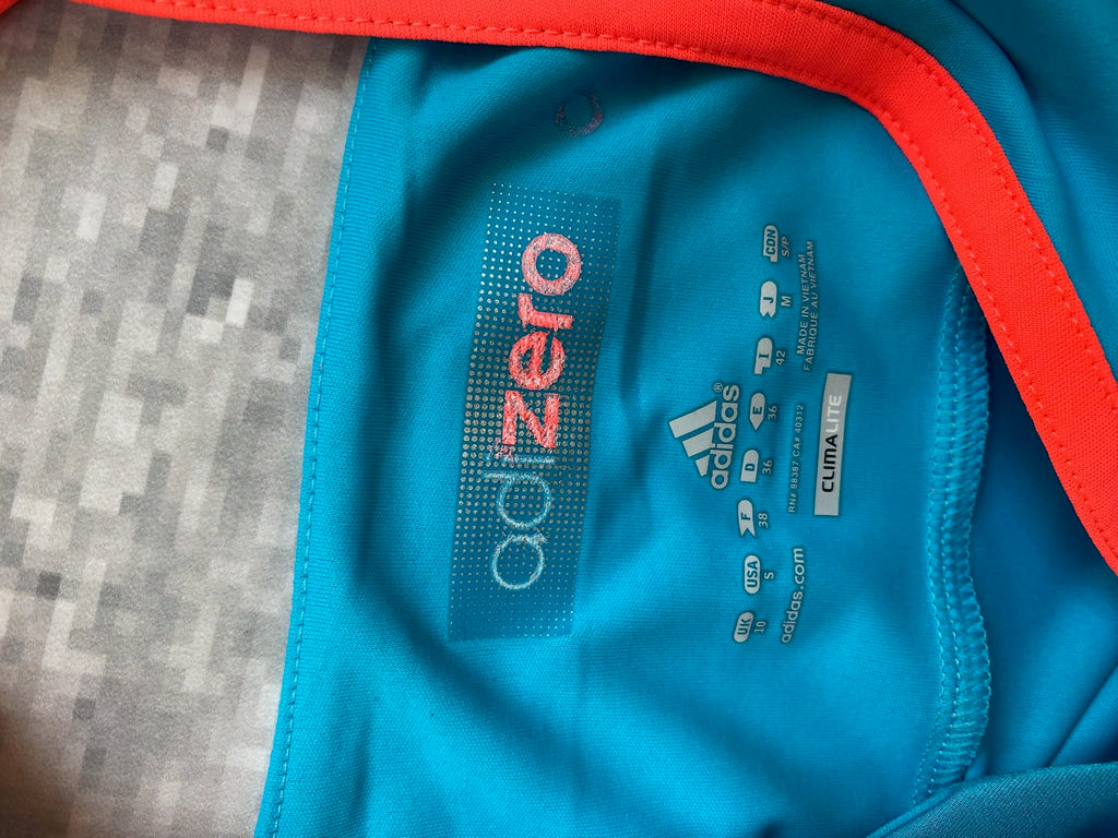 Teal Adidas Climalite athletic top