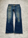 2000s Lee DENVER distressed stretchy bootcut jeans