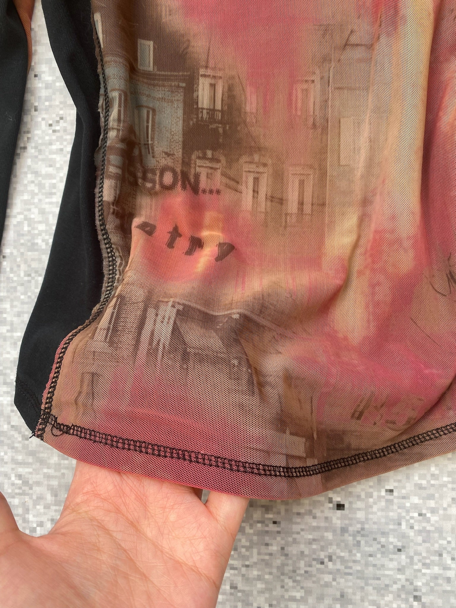 90s-20s Cop Copine-inspired avantgarde longsleeve