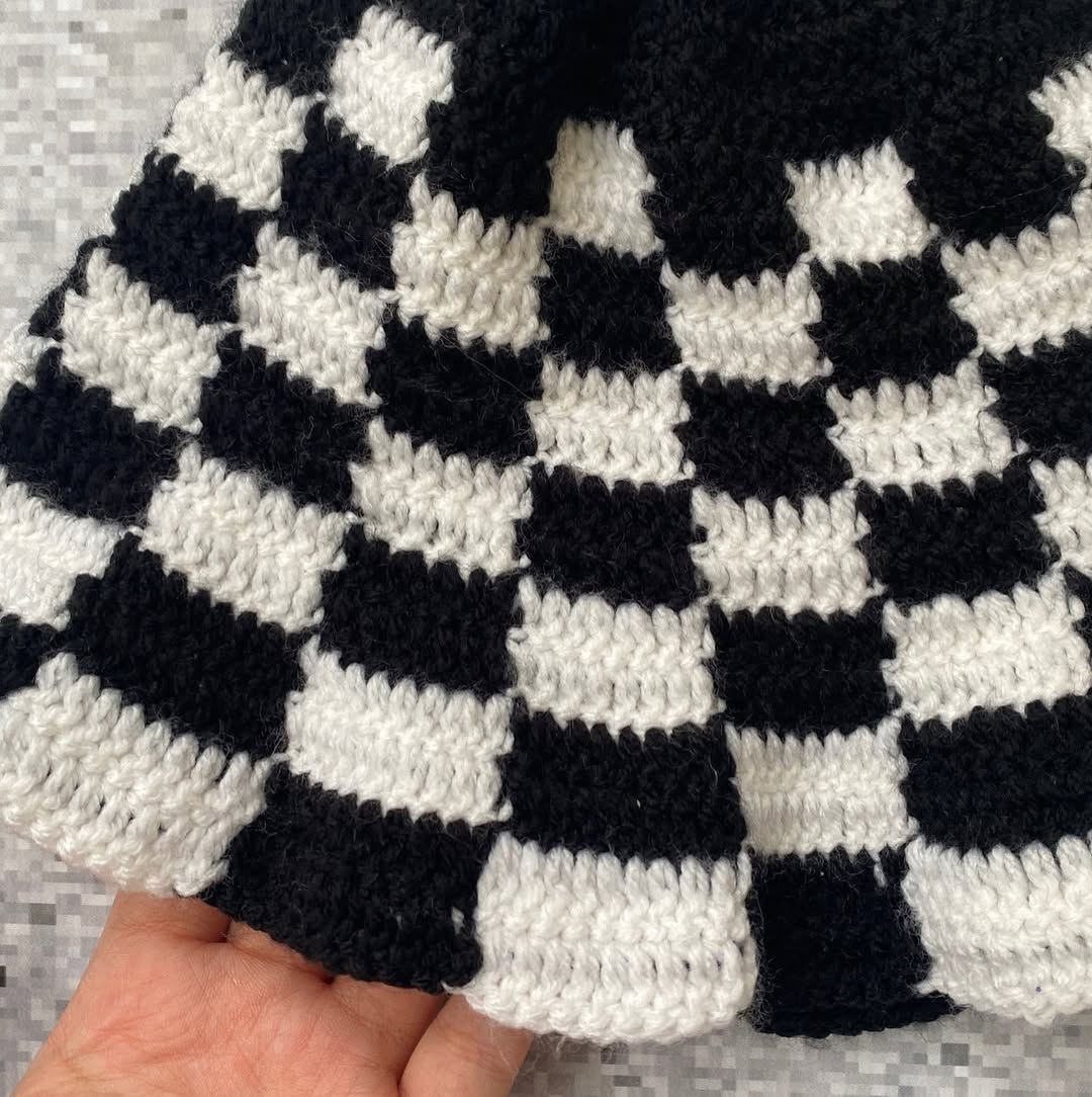 New Handmade Checker Bucket Hat for 25$ ⚡️ — image 3