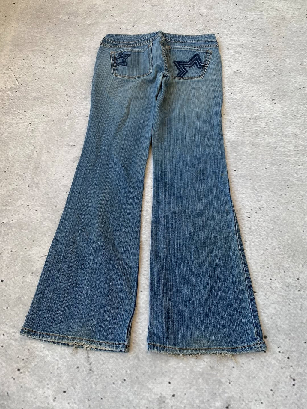 Kunty Y2k Embroidered Star Pocket Detail Jeans for 32$ ⚡️