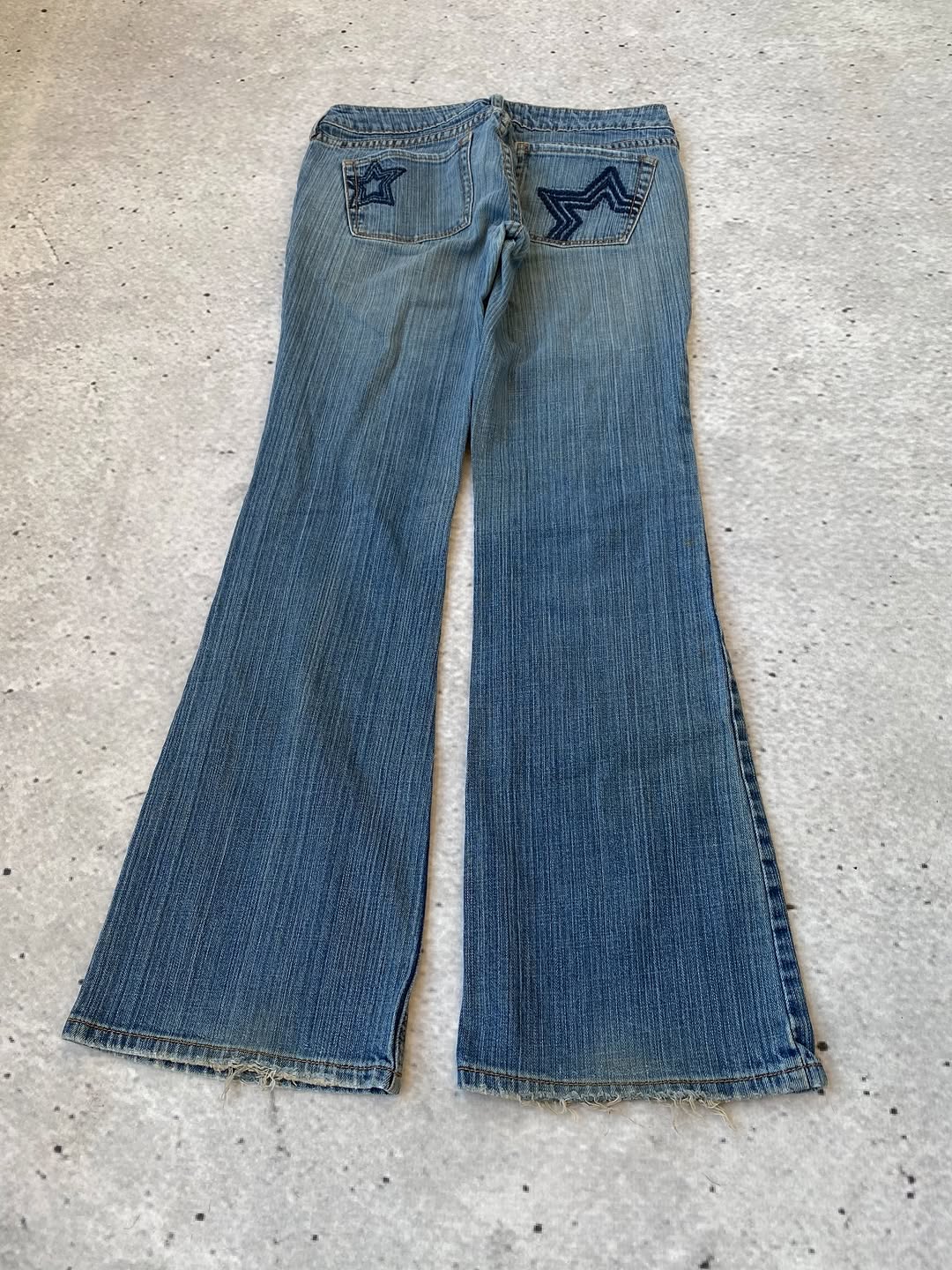 Kunty Y2k Embroidered Star Pocket Detail Jeans for 32$ ⚡️
