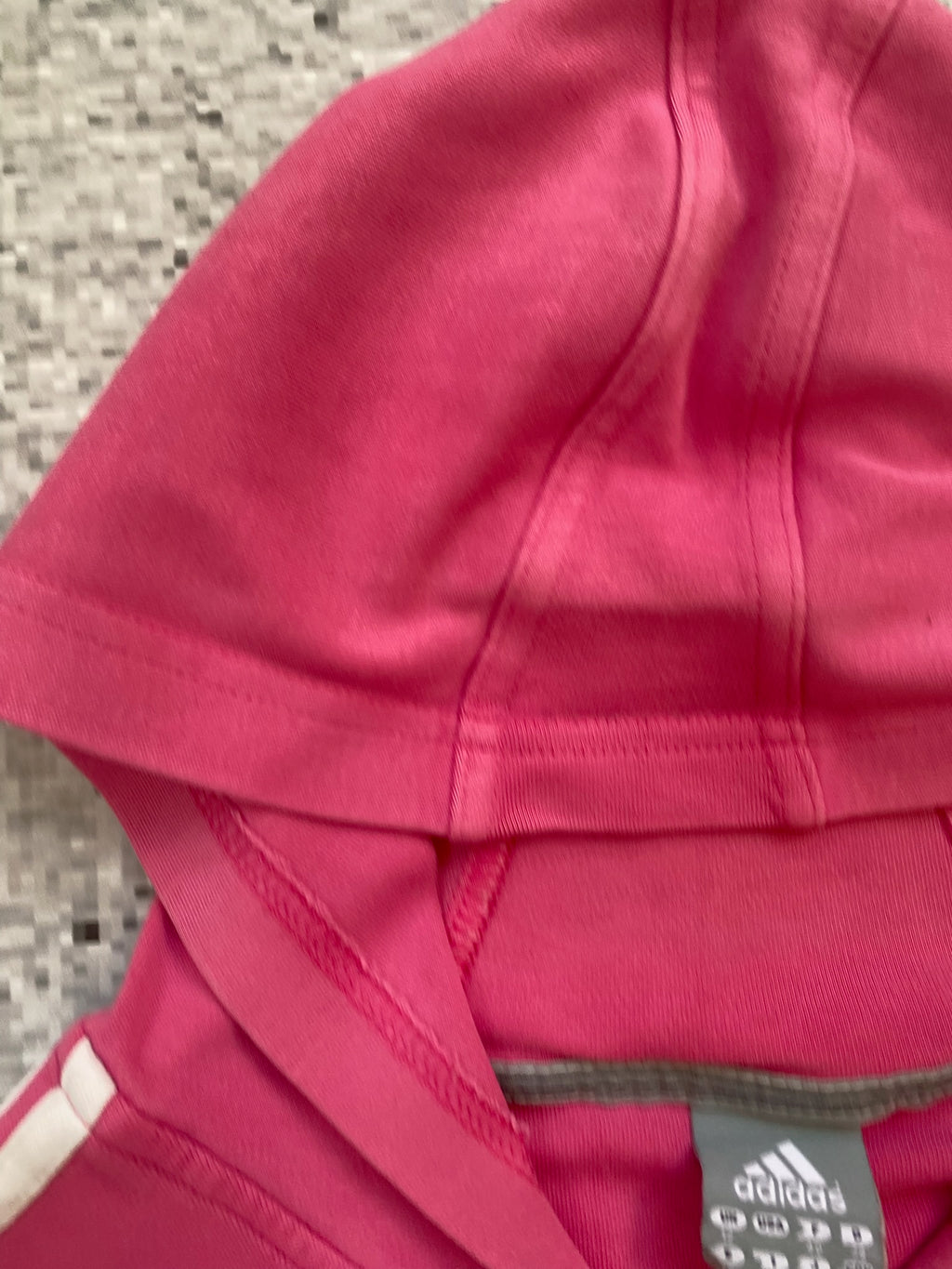 Adidas Pink Zip Up Hoodie