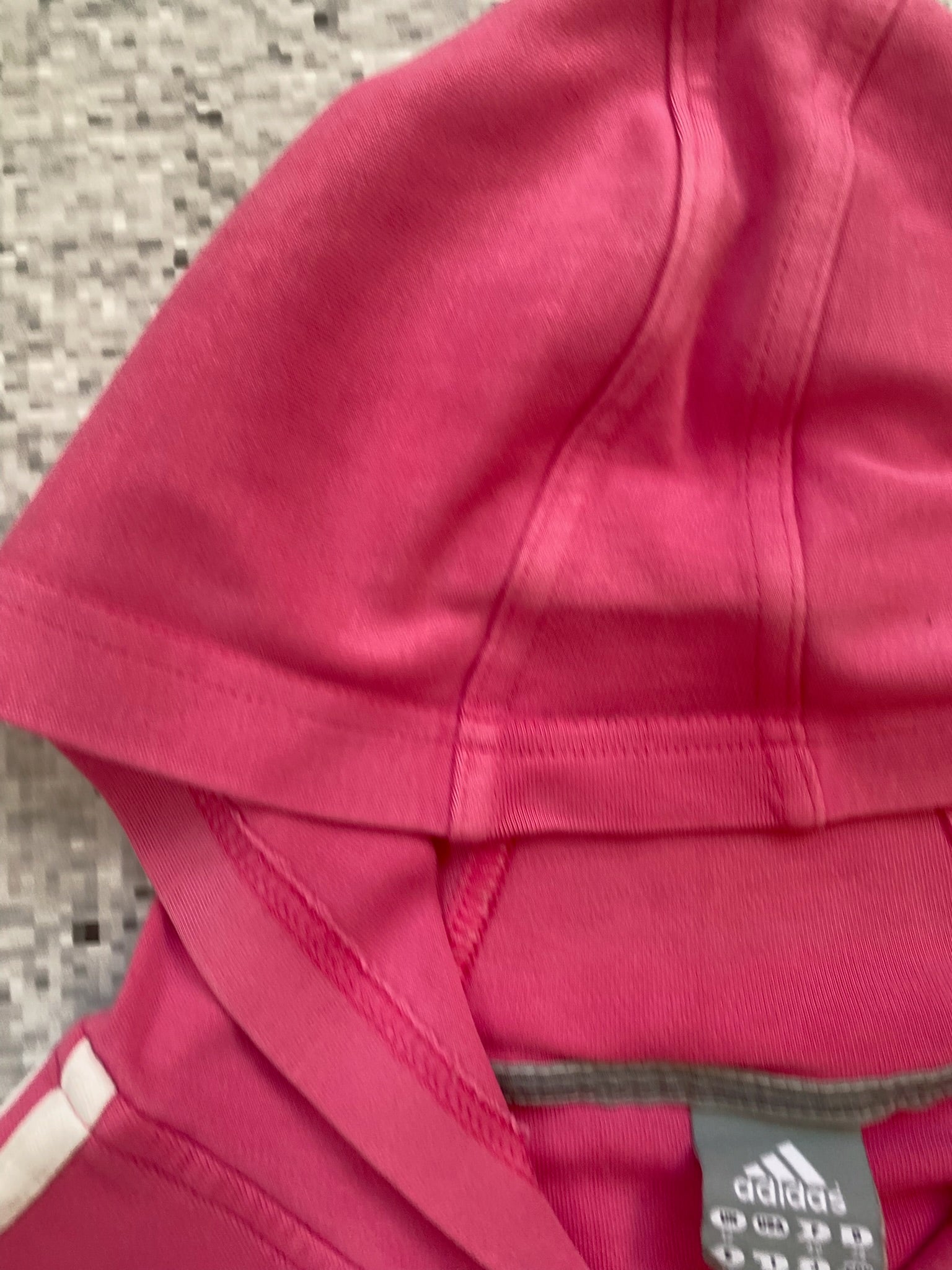 Adidas Pink Zip Up Hoodie