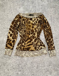 Kunty Leopard Print Bedazzled Y2k Cotton Top for 20$ ⚡️
