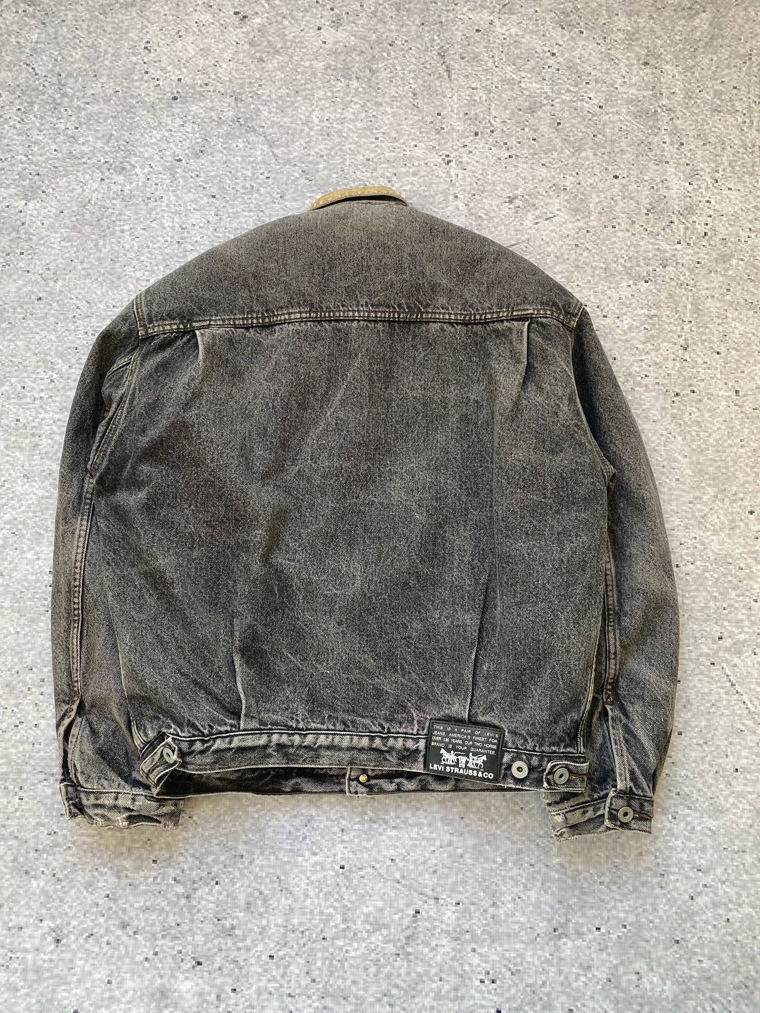 90s Orange Tab Pleated Distressed Levi's Type 3 Trucker Jacket