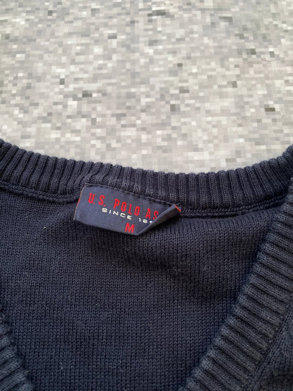 USPA cable knit Polo sweater — image 3