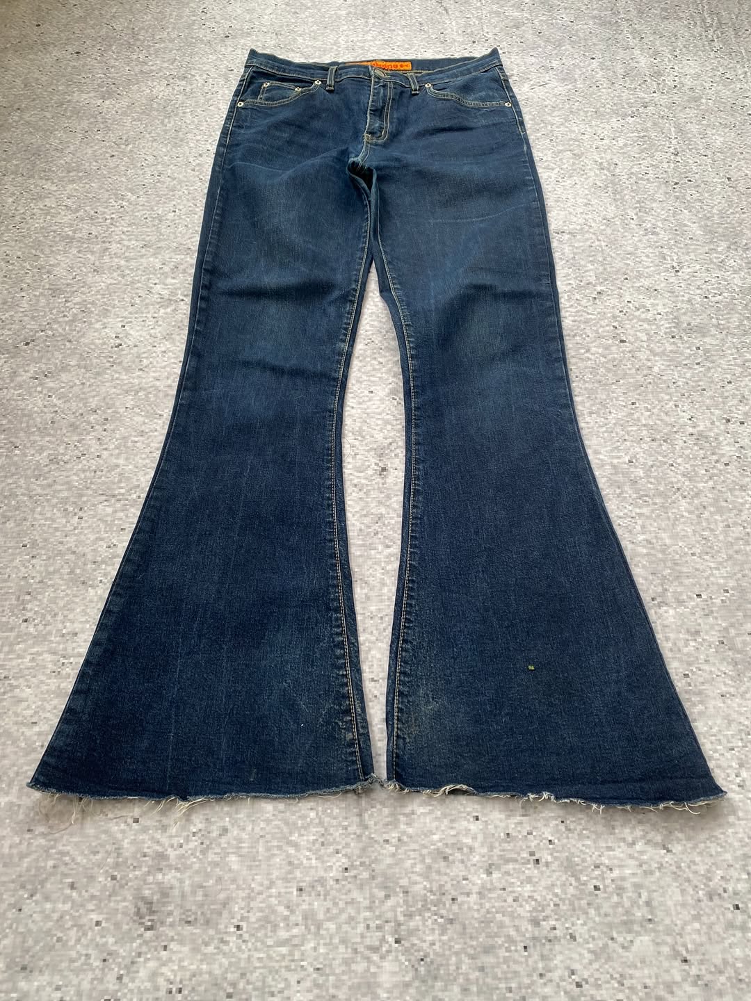 Bell bottom fishbone jeans