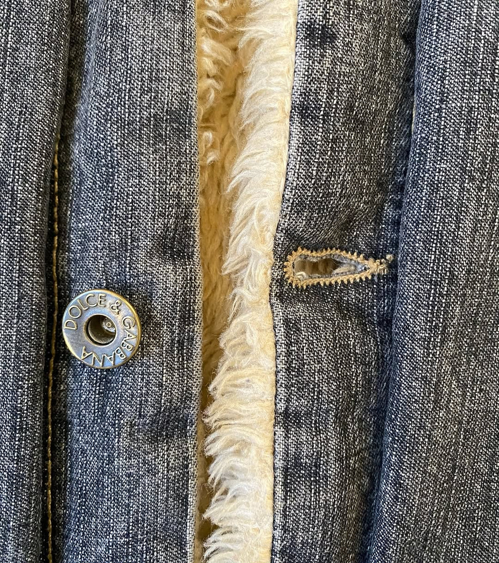 Warm D&G Denim Jacket with Rabbit Fur Lining  ⚡️ — image 6