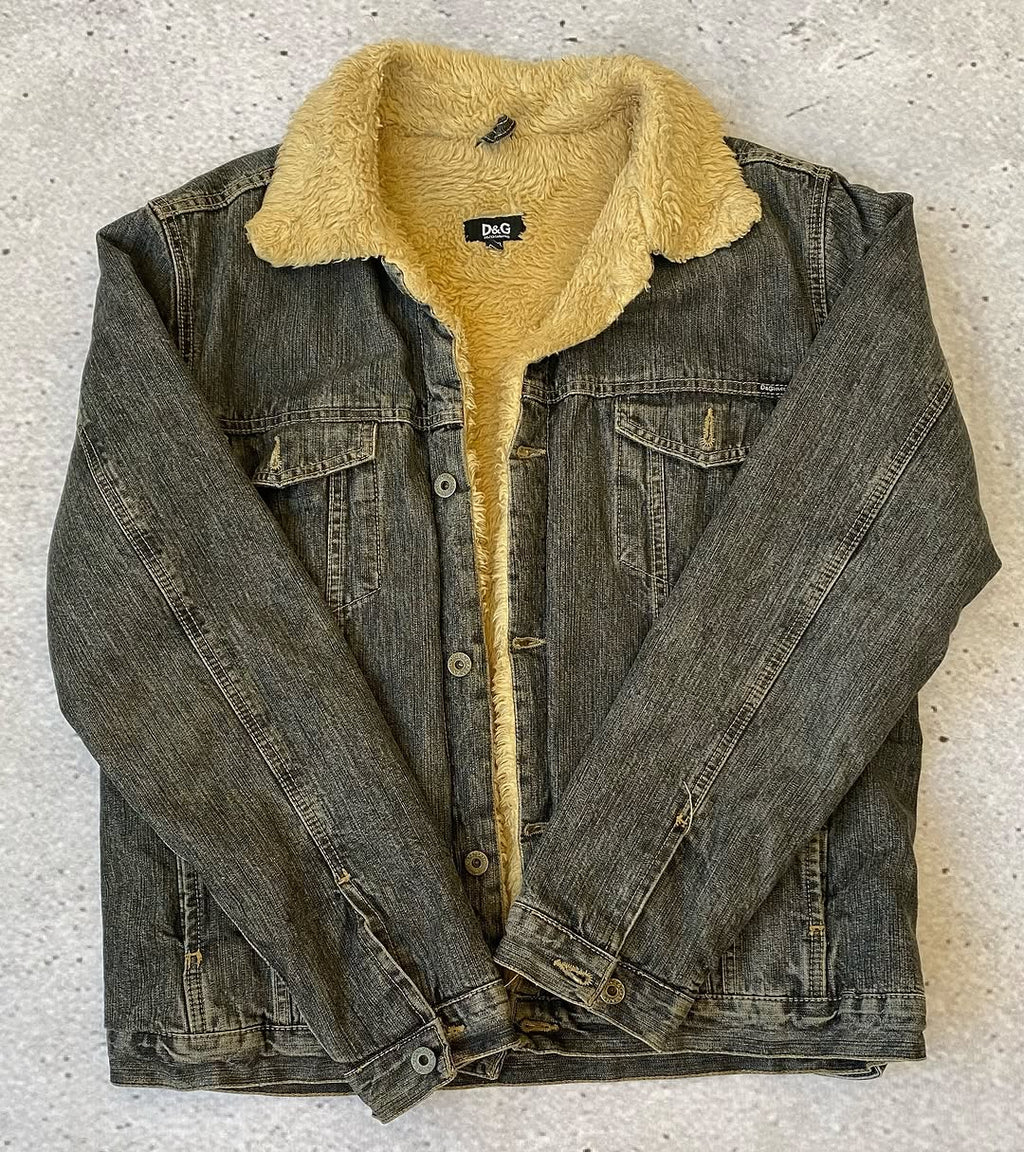 Warm D&G Denim Jacket with Rabbit Fur Lining  ⚡️ — image 2