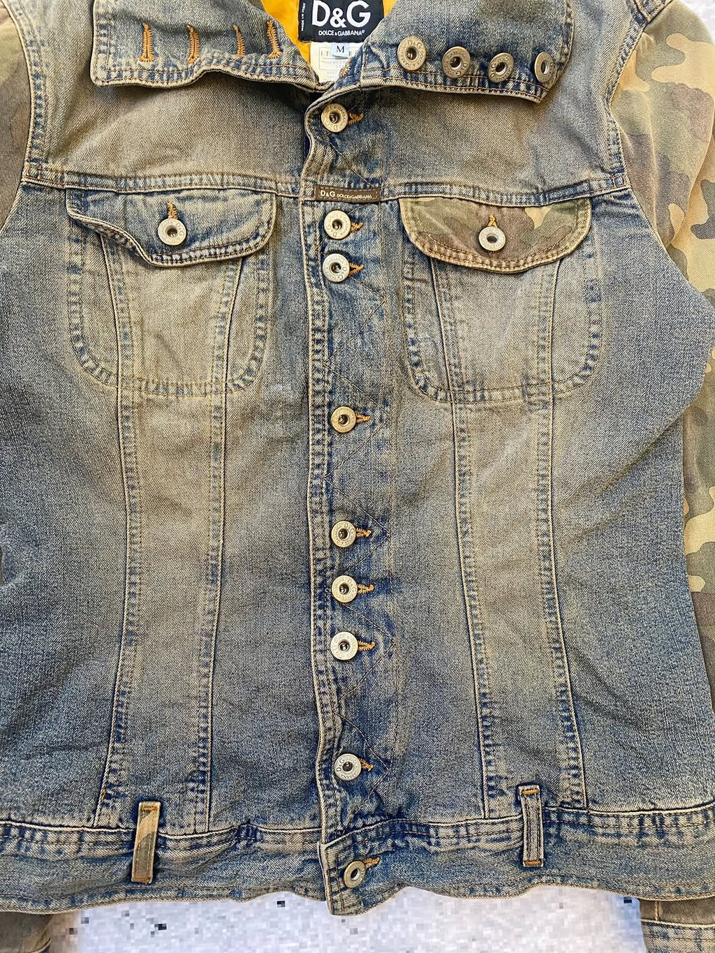 ADD TO CART??? Amazing D&G Y2k Military Denim Jacket for 150 — image 6
