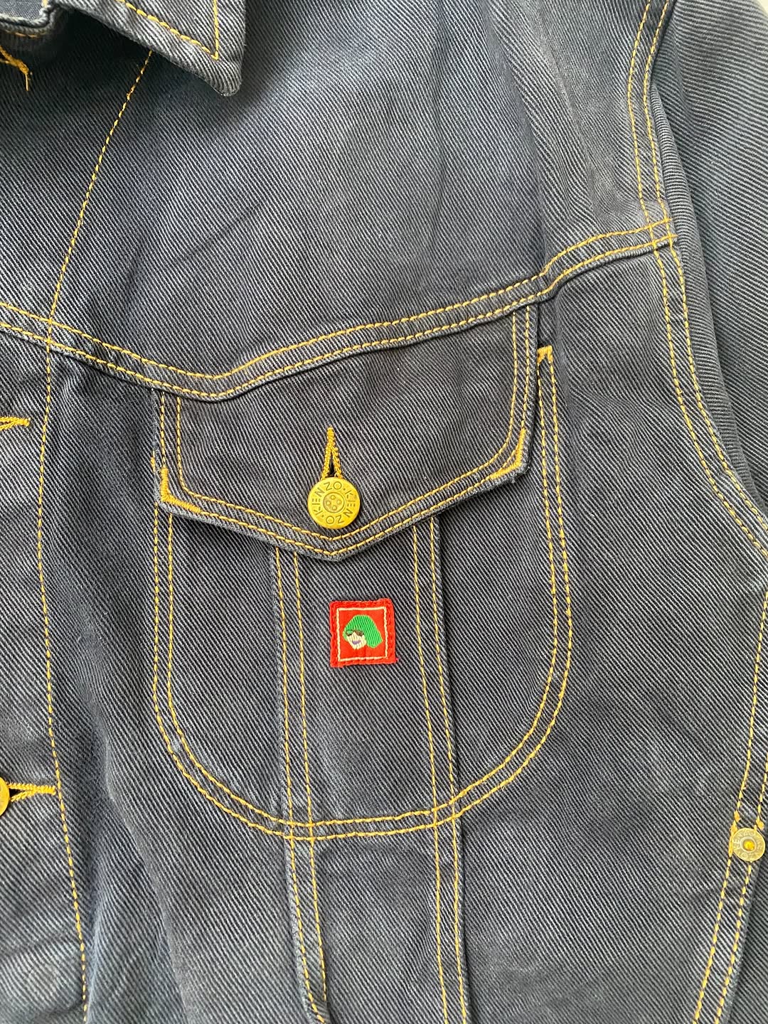 Kenzo Contrast-Stitch Denim Jacket for 150$ ⚡️ — image 8