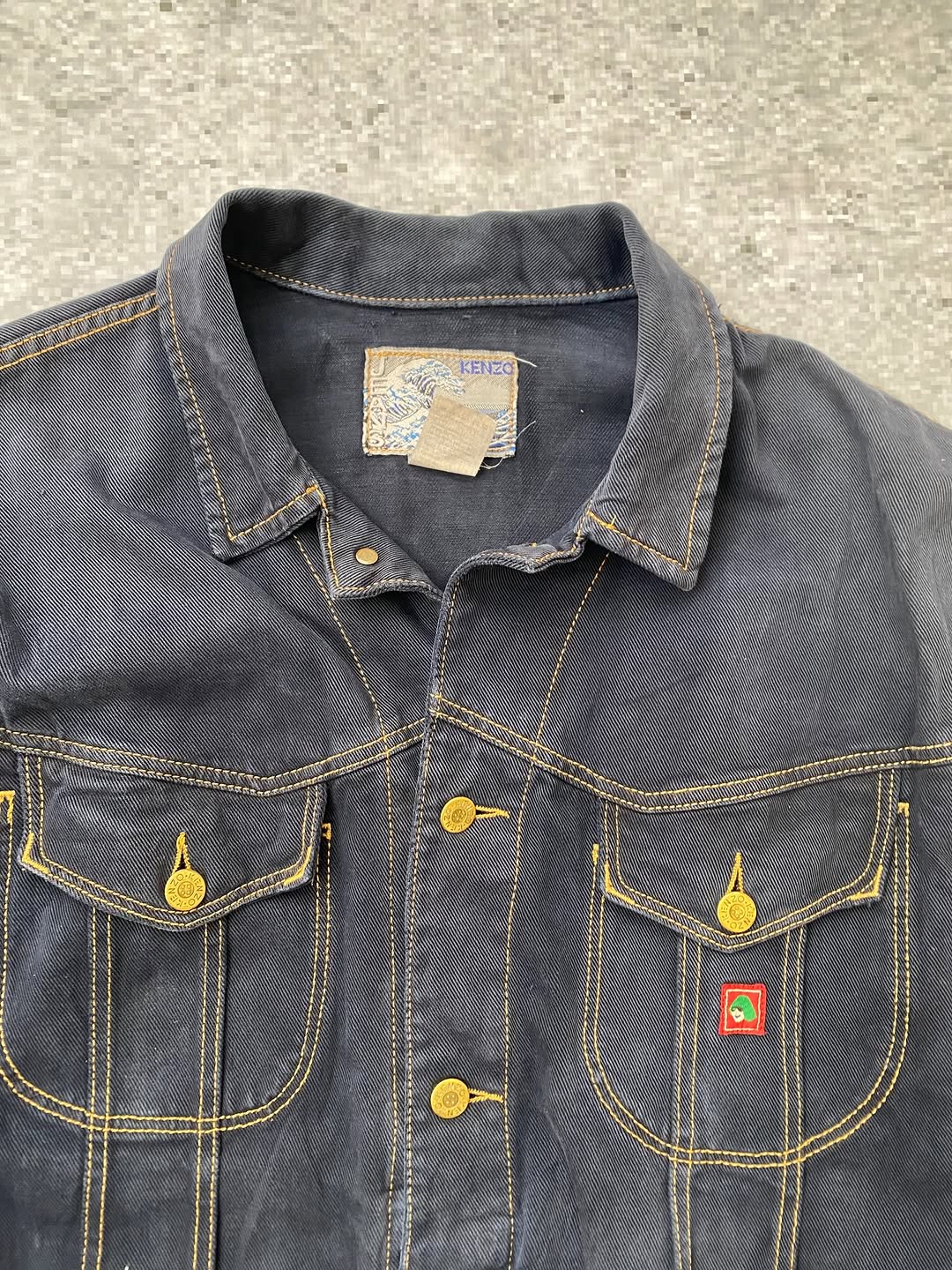 Kenzo Contrast-Stitch Denim Jacket for 150$ ⚡️ — image 3