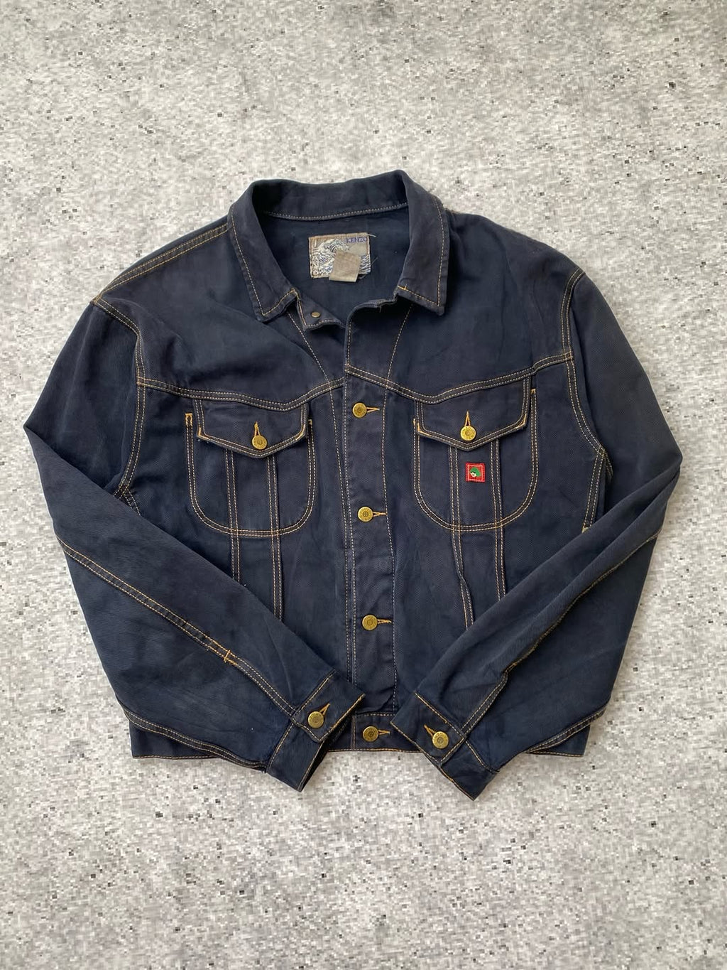 Kenzo Contrast-Stitch Denim Jacket for 150$ ⚡️ — image 2