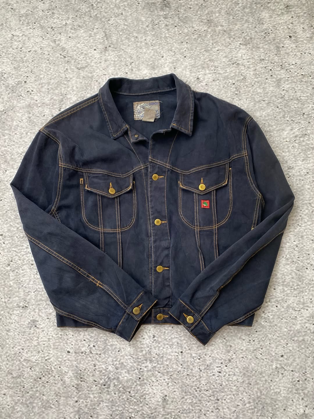 Kenzo Contrast-Stitch Denim Jacket for 150$ ⚡️ — image 2