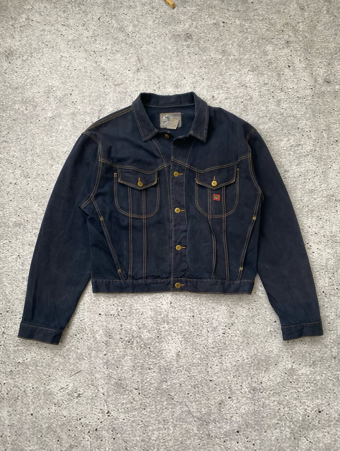 Kenzo Contrast-Stitch Denim Jacket for 150$ ⚡️ — image 6