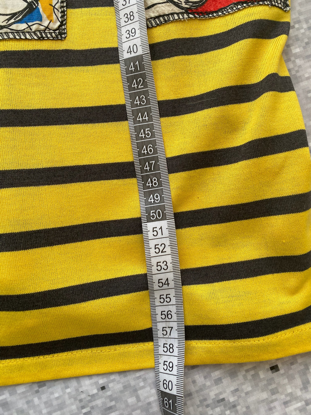 vintage stripped yellow eurosummer tank top