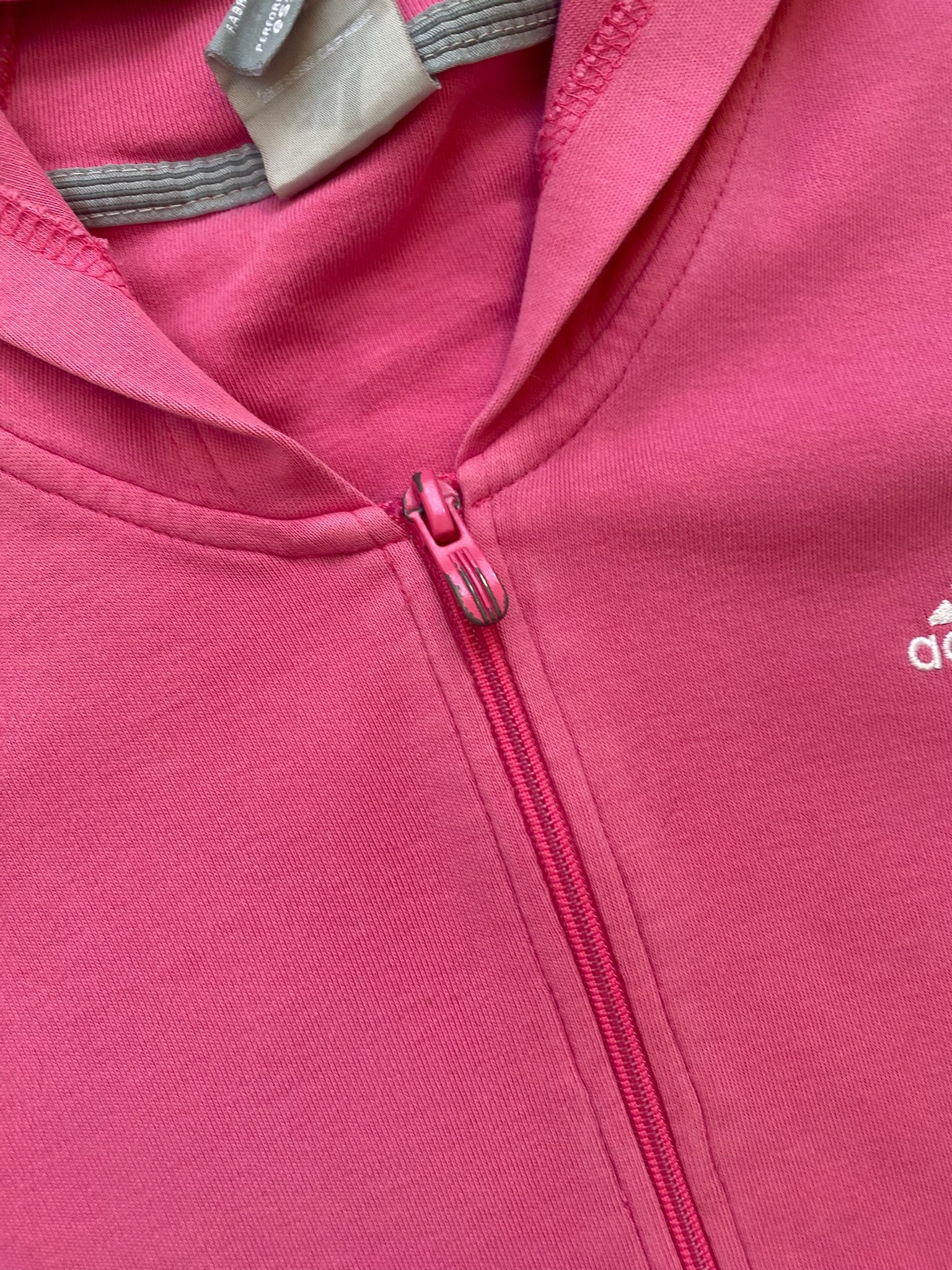 Adidas Pink Zip Up Hoodie