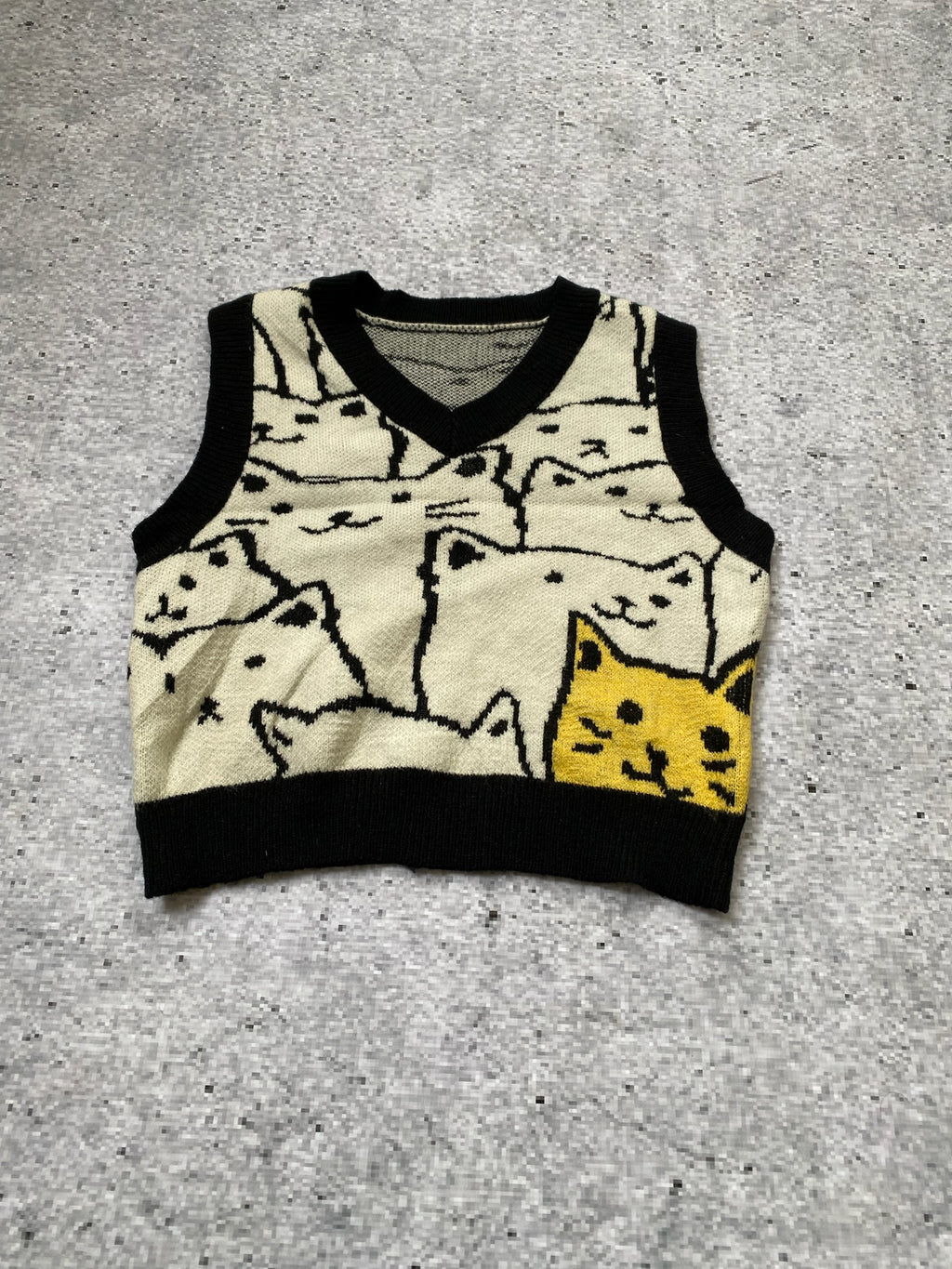 Cider Cat Sweater Vest
