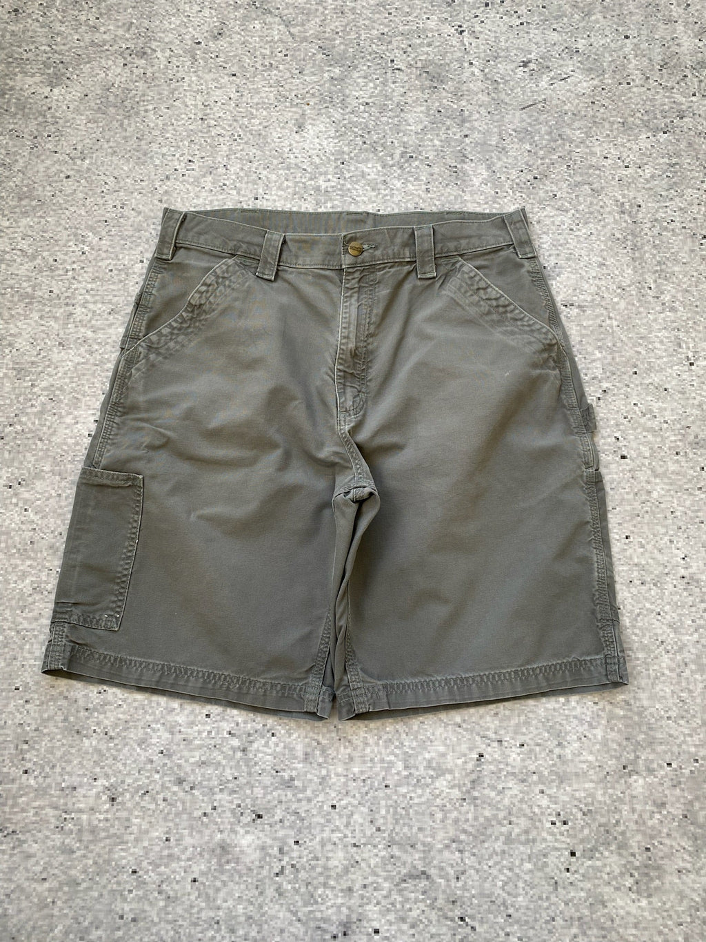 carhartt carpenter gray shorts
