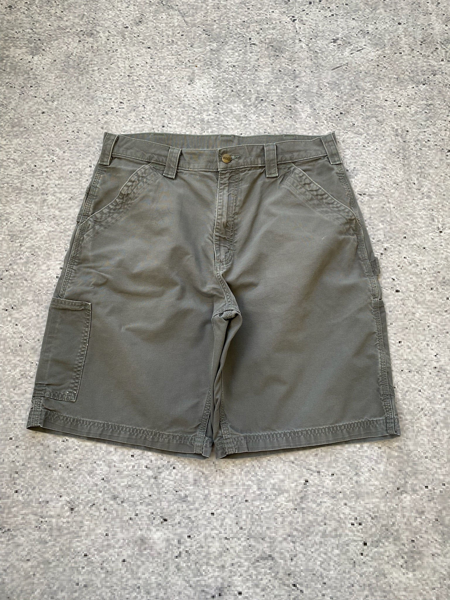 carhartt carpenter gray shorts