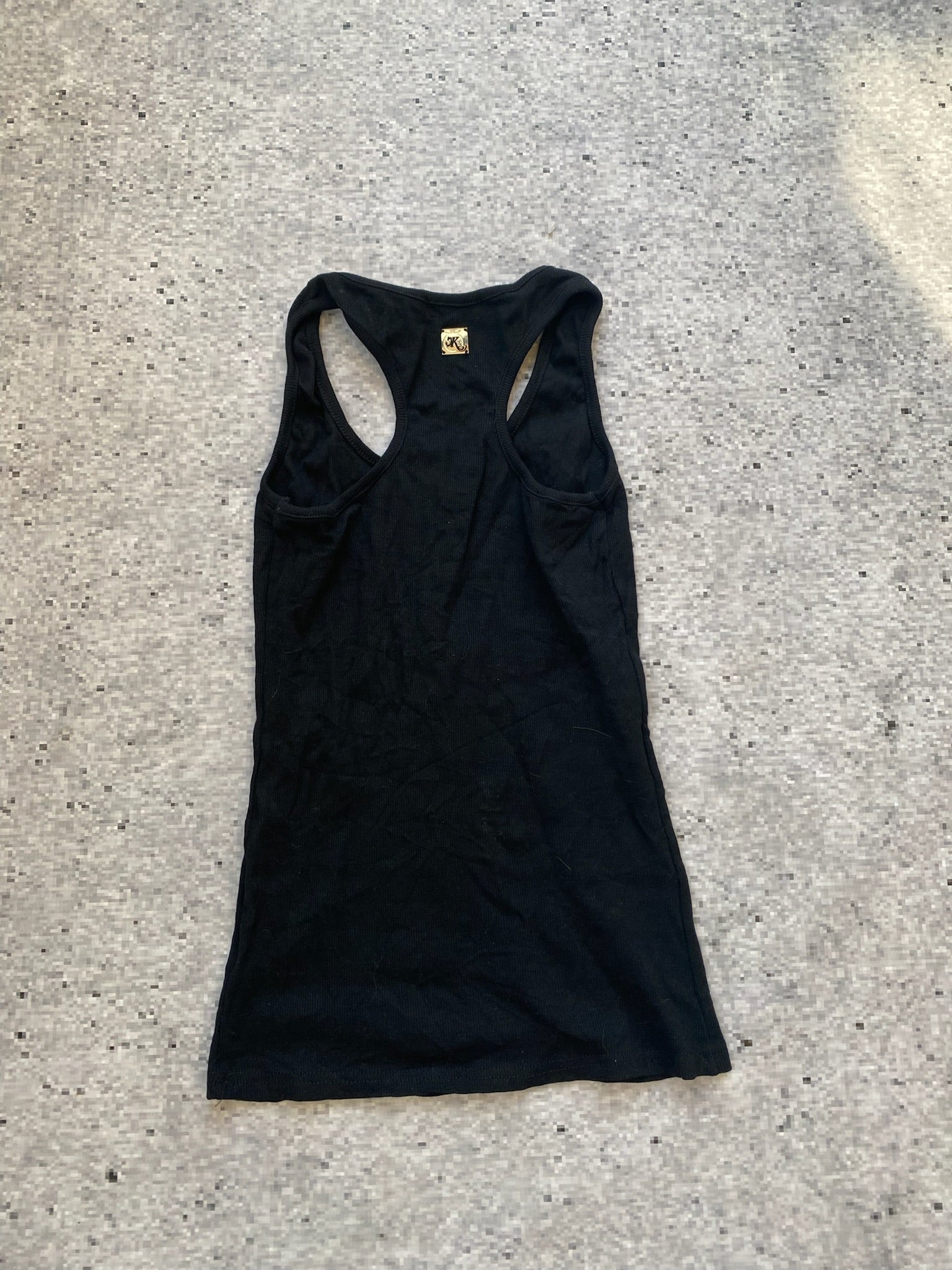 Bedazzled Skull Cross Tank Top