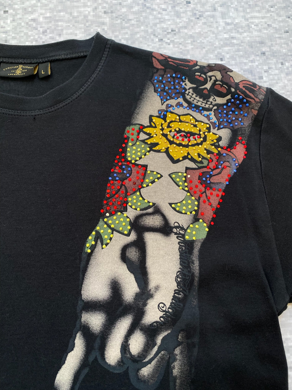 Christian Audigier Bedazzled Y2K T-Shirt