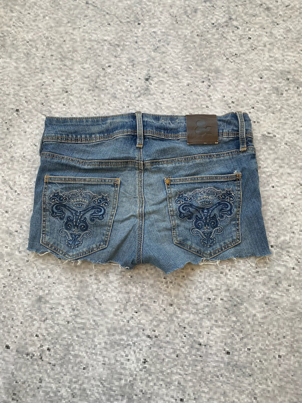 Low waisted Embroidered Microshorts