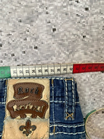 Iconic Rock Revival Straight Leg Jeans