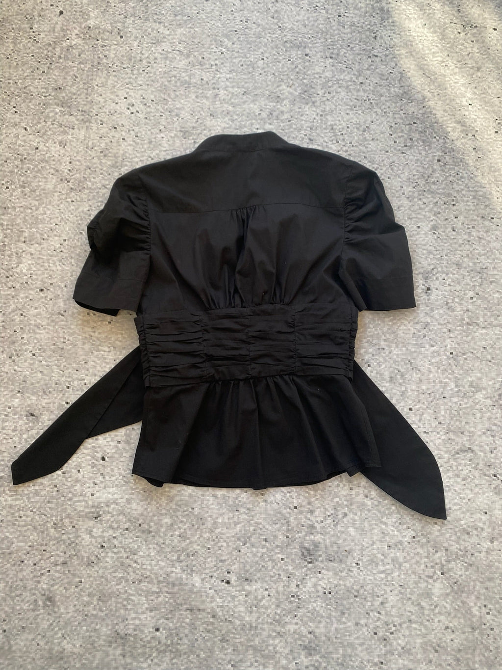 2000s Bebe Black Button-Up Shirt