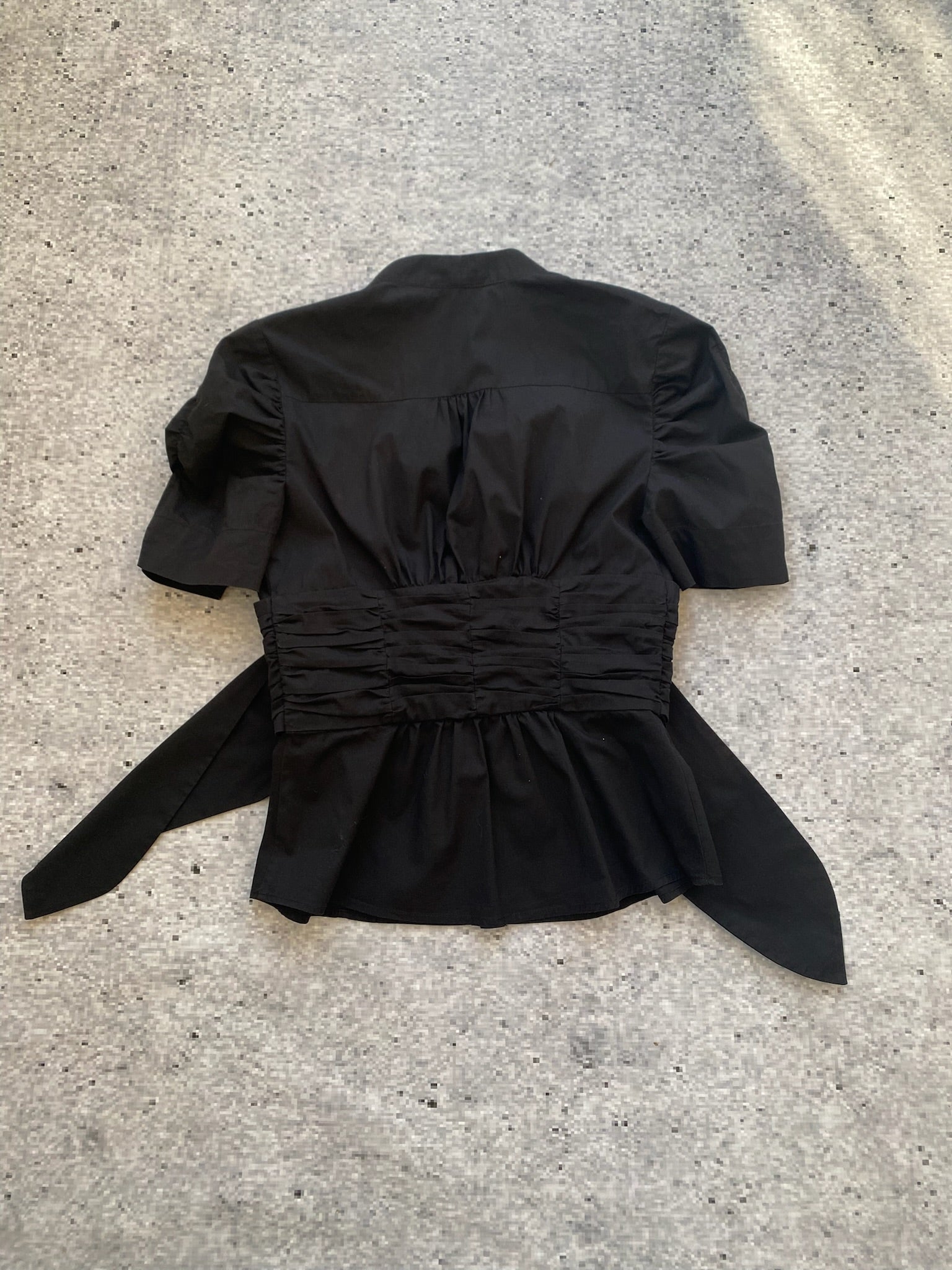 2000s Bebe Black Button-Up Shirt