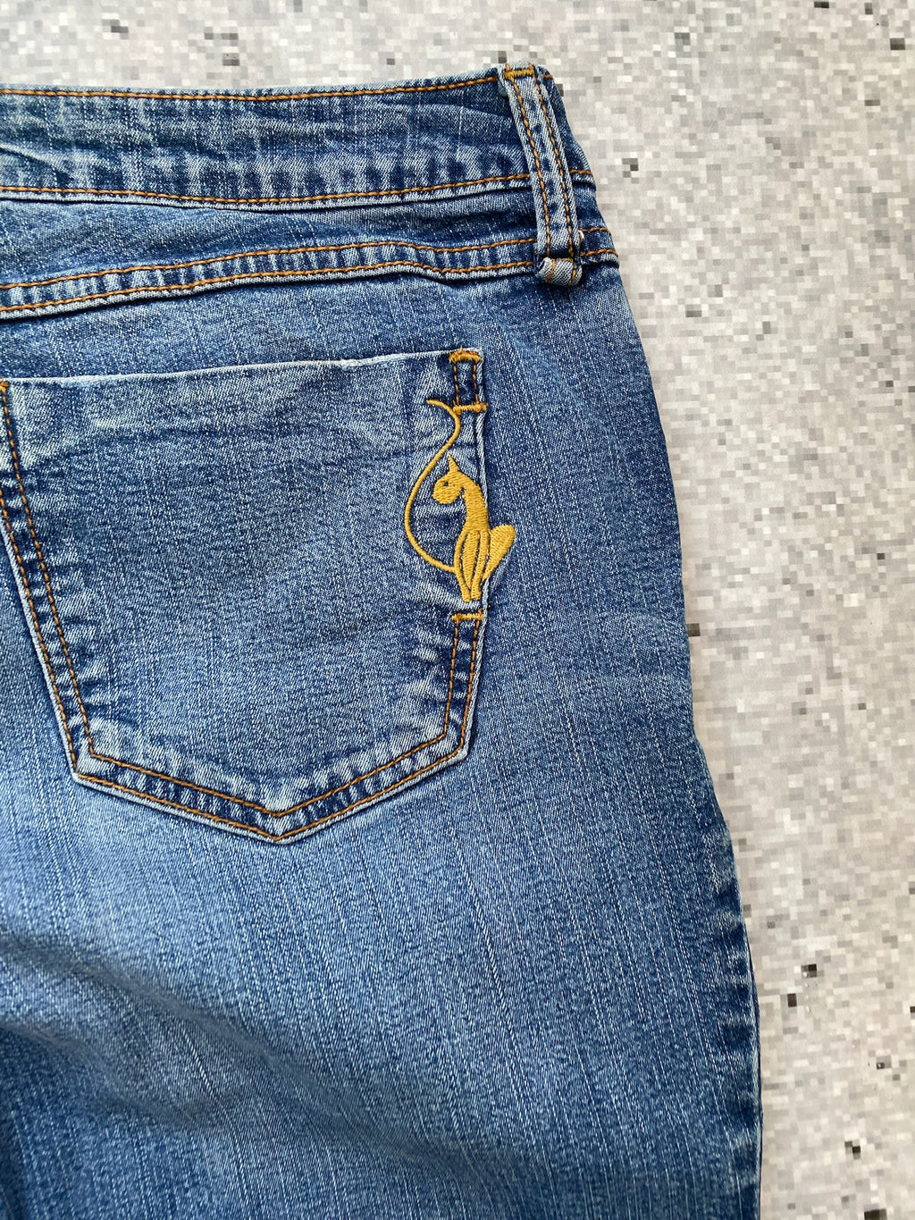 Baby Phat Silver Label Flared Low Wiasted Stretchy Jeans