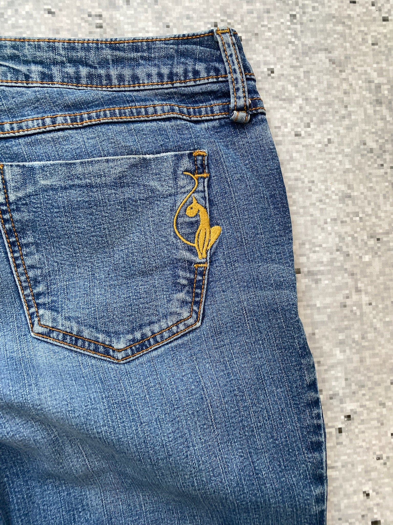 Baby Phat Silver Label Flared Low Wiasted Stretchy Jeans