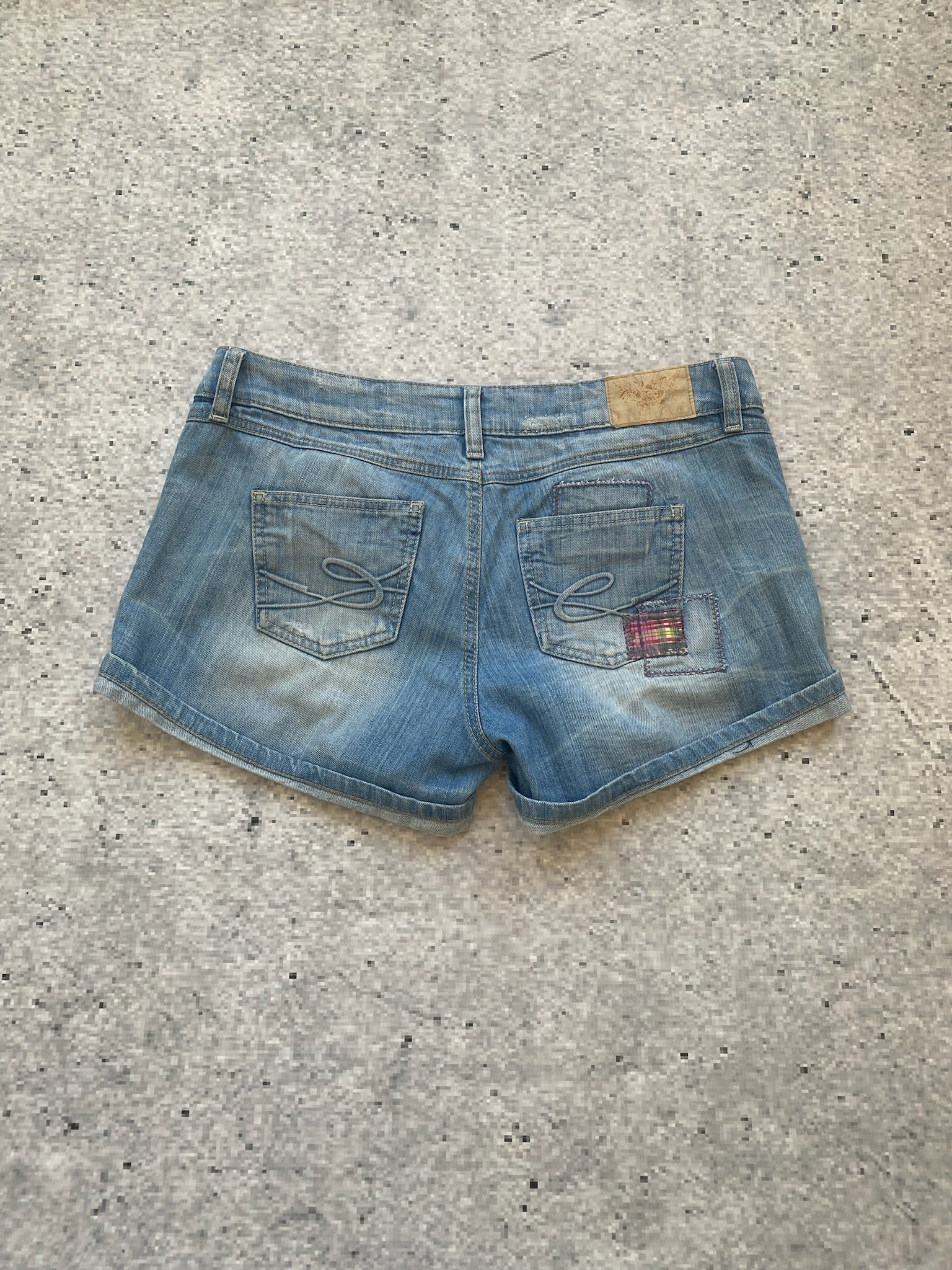 EDC Patched Low Waisted Folded Shorts