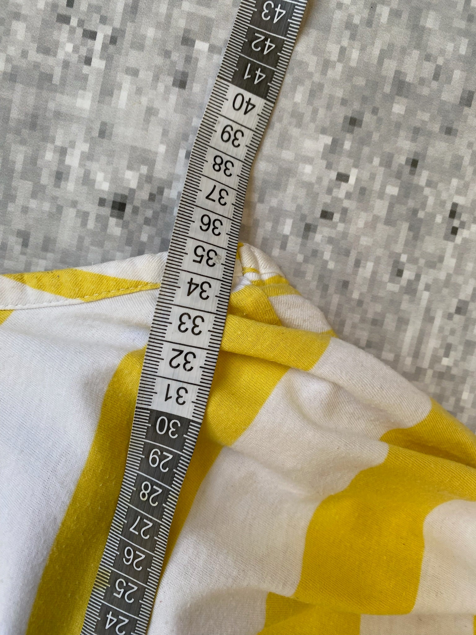 VOLCOM womens racer back tank top stripe yellow white